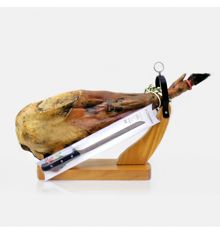 Ensemble à découper pour jambon cru d'Espagne 1 kg