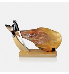 Pack: Serrano ham with holder and knife